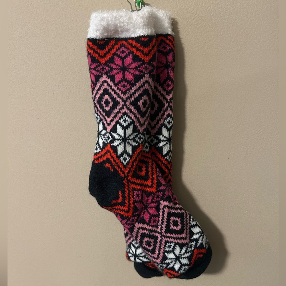 Colorful Geometric Fuzzy Socks